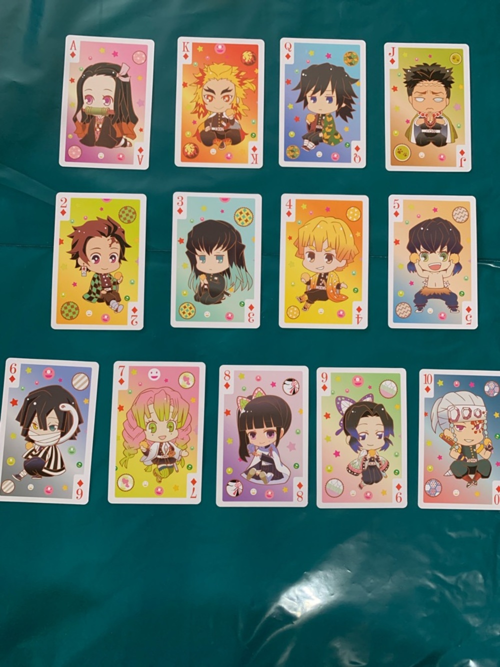 Anime Demon Slayers Full Diamond Set Playing Cards